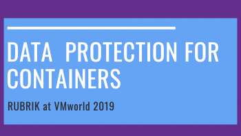 Rubrik on Data Protection for Containers & Sonar