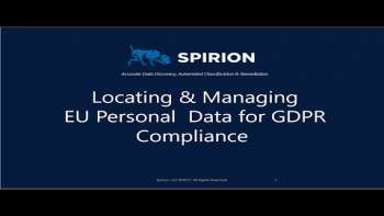 Locate & Manage EU PII for GDPR