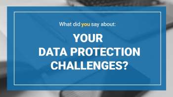 What You Said About Your Data Protection Challenges