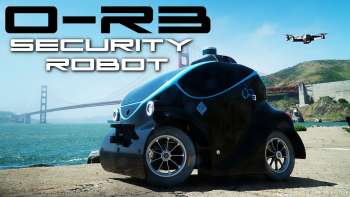 O-R3 Ground-Aerial Outdoor Security Robot