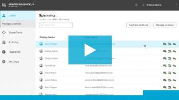 .@Spanning Backup for Office 365: Product Demo